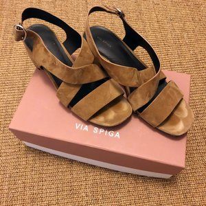 Via Spiga Fallen brown suede sandal size 9.5
